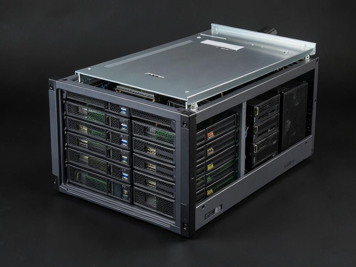 NVIDIA DGX B200 air-cooled AI server with eight Blackwell SXM GPUs